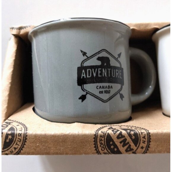 A Cup Of Coffee NATURAL Espresso Cups Multicolor New Box Of 3 2.5 Oz - Picture 5 of 7